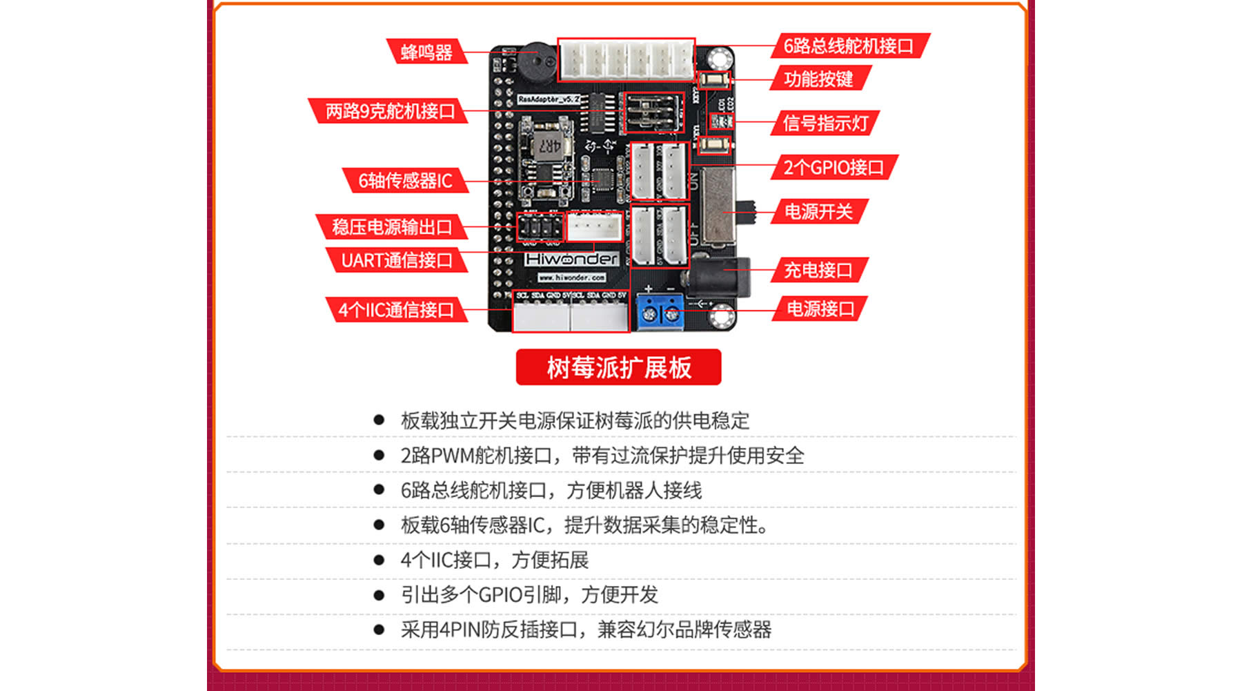 SpiderPi 智能視覺六足機器人